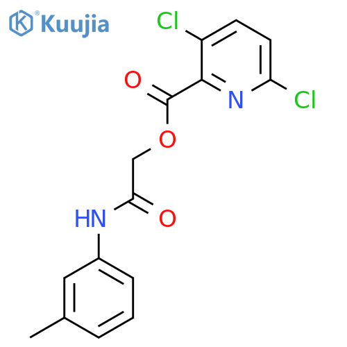 [(3-Methylphenyl)carbamoyl]methyl 3,6-dichloropyridine-2-carboxylate structure