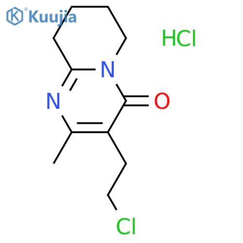 3-(2-Chloroethyl)-2-methyl-6,7,8,9-tetrahydro-4H-pyrido1,2-apyrimidin-4-one hydrochloride structure