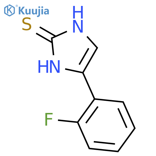 4-(2-fluorophenyl)-1,3-dihydro-2H-Imidazole-2-thione structure