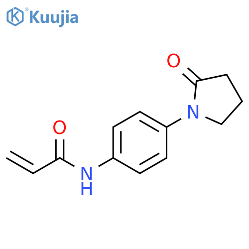 N-4-(2-Oxopyrrolidin-1-yl)phenylprop-2-enamide structure