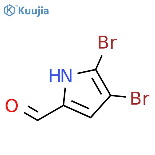 4,5-Dibromo-1H-pyrrole-2-carboxaldehyde structure