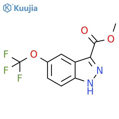 Methyl 5-(trifluoromethoxy)-1H-indazole-3-carboxylate structure