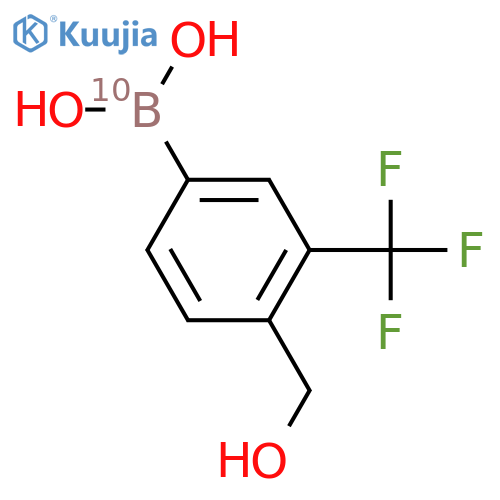 4-(Hydroxymethyl)-3-(trifluoromethyl)phenylboronic Acid structure