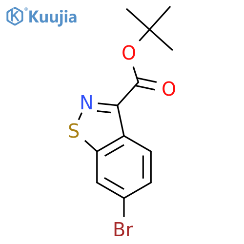 tert-Butyl6-bromobenzodisothiazole-3-carboxylate structure