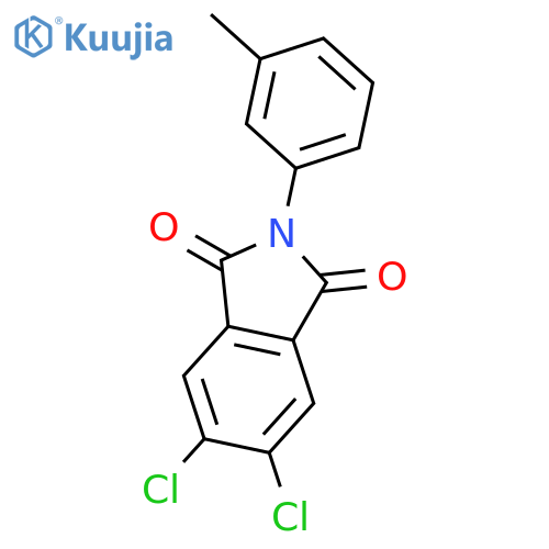 1H-Isoindole-1,3(2H)-dione, 5,6-dichloro-2-(3-methylphenyl)- structure