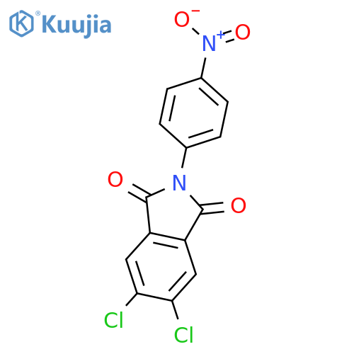 1H-Isoindole-1,3(2H)-dione, 5,6-dichloro-2-(4-nitrophenyl)- structure
