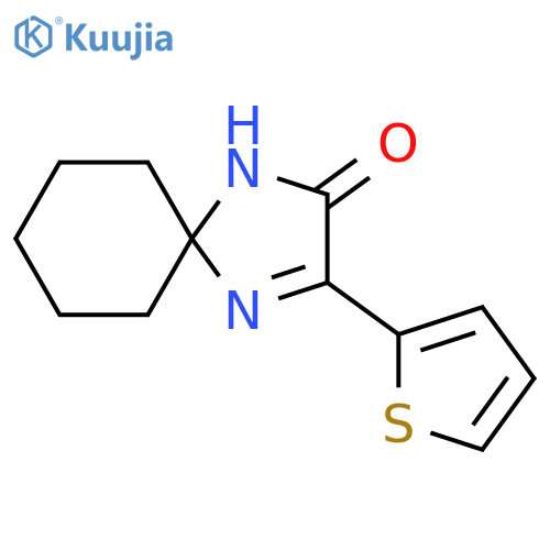 3-(thiophen-2-yl)-1,4-diazaspiro4.5dec-3-en-2-one structure