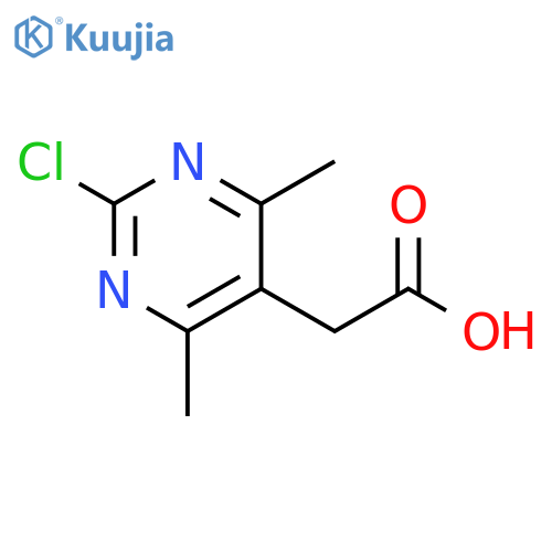 2-(2-chloro-4,6-dimethylpyrimidin-5-yl)acetic acid structure