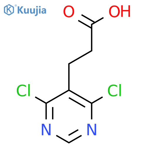 3-(4,6-Dichloropyrimidin-5-yl)propanoic acid structure