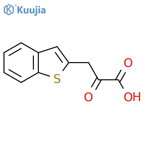3-(1-benzothiophen-2-yl)-2-oxopropanoic acid structure