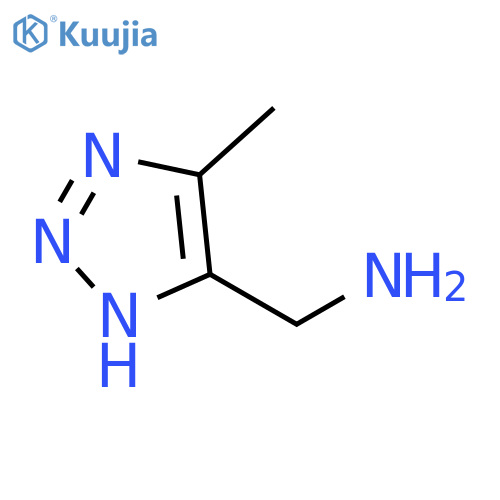 (5-methyl-1H-1,2,3-triazol-4-yl)methanamine structure