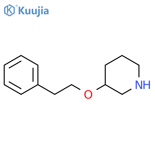 3-(2-phenylethoxy)piperidine structure