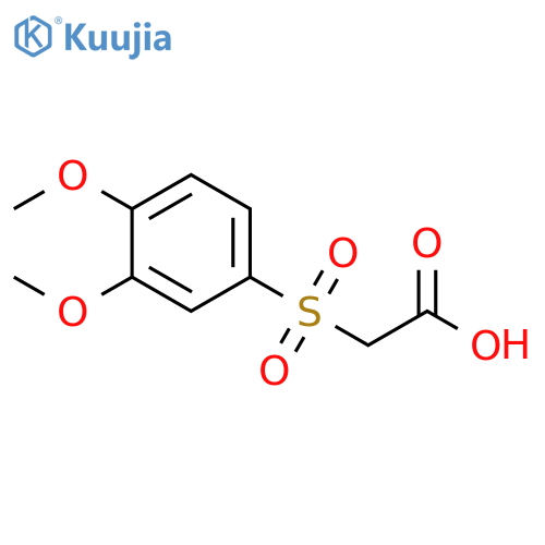 2-((3,4-dimethoxyphenyl)sulfonyl)acetic acid structure