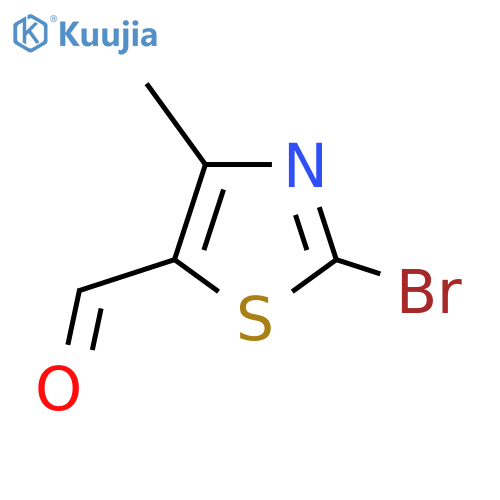 2-bromo-4-methyl-1,3-thiazole-5-carbaldehyde structure
