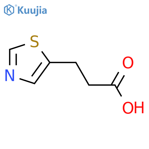 3-(1,3-thiazol-5-yl)propanoic acid structure
