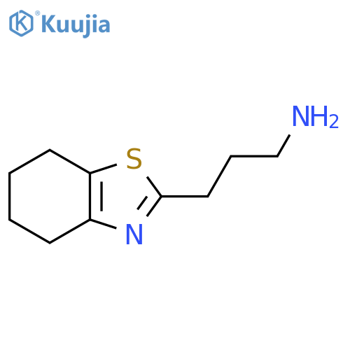 3-(4,5,6,7-tetrahydro-1,3-benzothiazol-2-yl)propan-1-amine structure