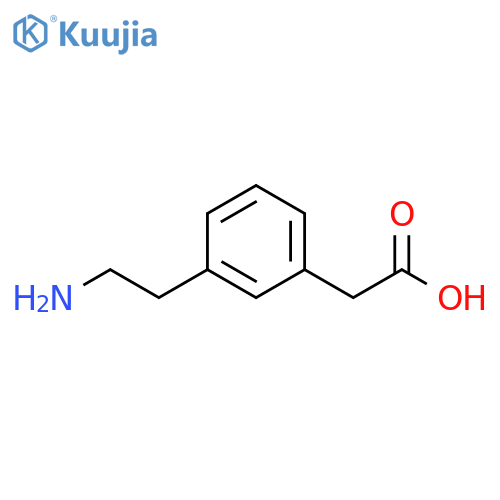 2-3-(2-aminoethyl)phenylacetic acid structure