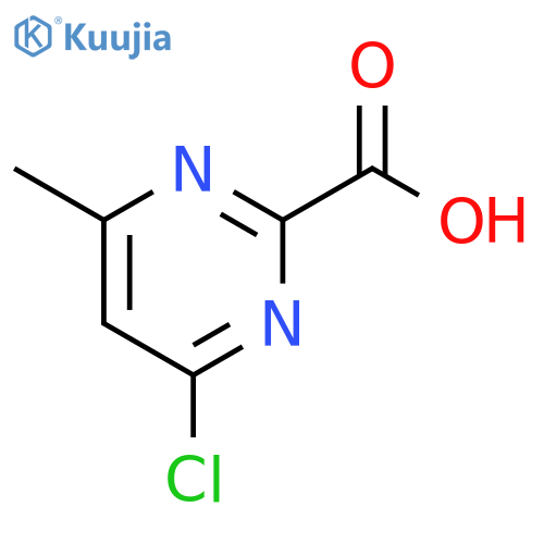 4-chloro-6-methylpyrimidine-2-carboxylic acid structure