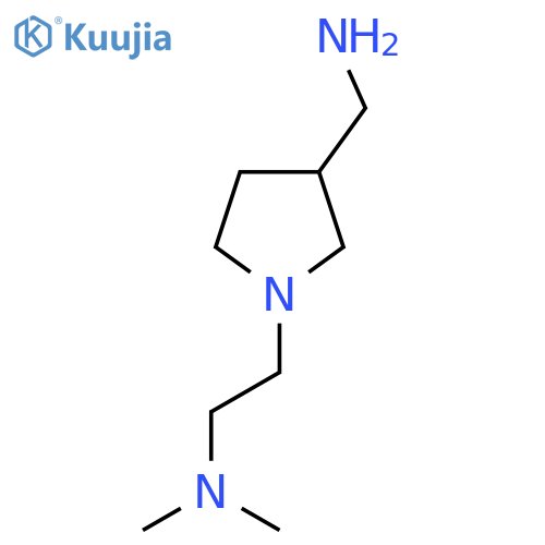 1-{1-[2-(dimethylamino)ethyl]pyrrolidin-3-yl}methanamine structure