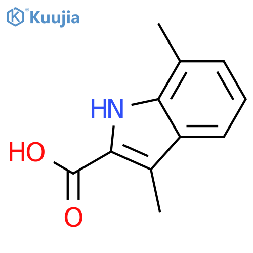 3,7-dimethyl-1H-Indole-2-carboxylic acid structure
