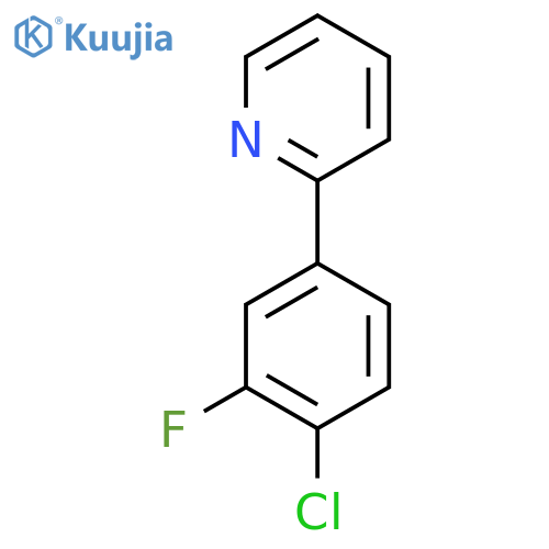 2-(4-Chloro-3-fluorophenyl)pyridine structure