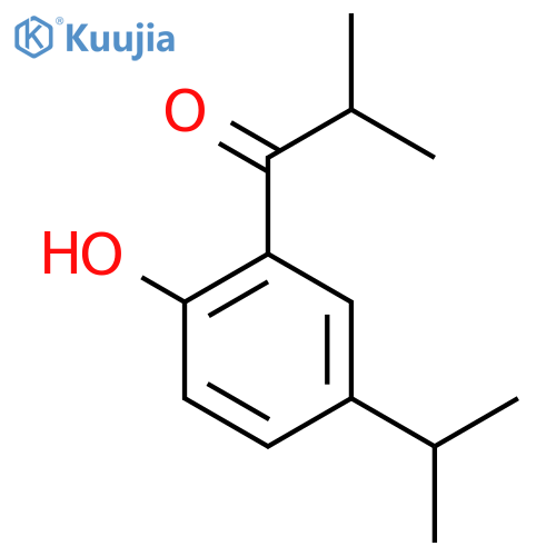 1-2-hydroxy-5-(propan-2-yl)phenyl-2-methylpropan-1-one structure