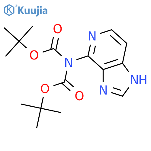 4-[Bis(tert-butoxycarbonyl)amino]-1H-imidazo[4,5-c]pyridine structure