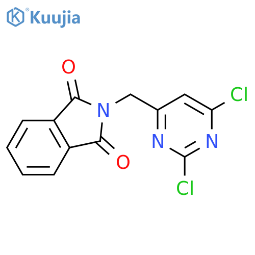 2-[(2,6-dichloropyrimidin-4-yl)methyl]isoindoline-1,3-dione structure
