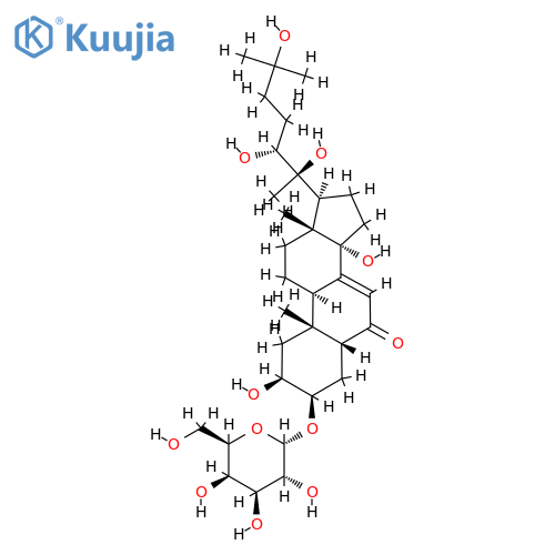 (22R)-3β-(α-D-Galactopyranosyloxy)-2β,14,20,22,25-pentahydroxy-5β-cholest-7-en-6-one structure