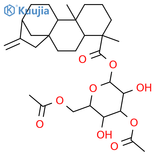 16-Kauren-19-ol; ent-form, 19-Carboxylic acid, 19-(3,6-di-O-acetyl-β-D-glucopyranosyl) ester structure