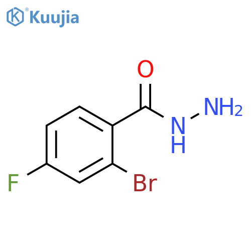 2-bromo-4-fluorobenzohydrazide structure
