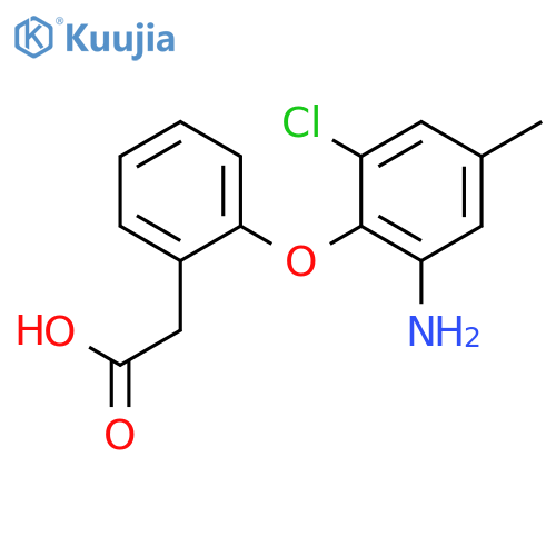 Benzeneacetic acid, 2-(2-amino-6-chloro-4-methylphenoxy)- structure