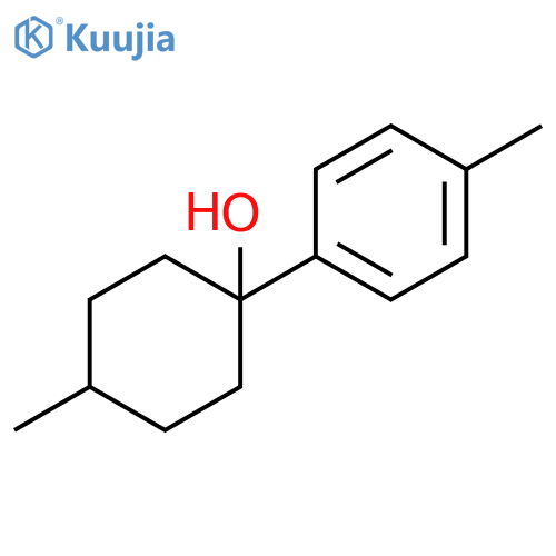 4-methyl-1-(4-methylphenyl)cyclohexan-1-ol structure