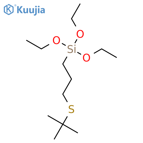 Silane, [3-[(1,1-dimethylethyl)thio]propyl]triethoxy- structure