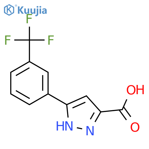 3-(3-(trifluoromethyl)phenyl)-1H-pyrazole-5-carboxylic acid structure