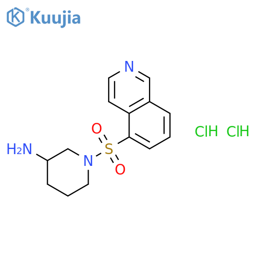 (R)-1-(Isoquinoline-5-sulfonyl)-piperidin-3-ylamine dihydrochloride structure