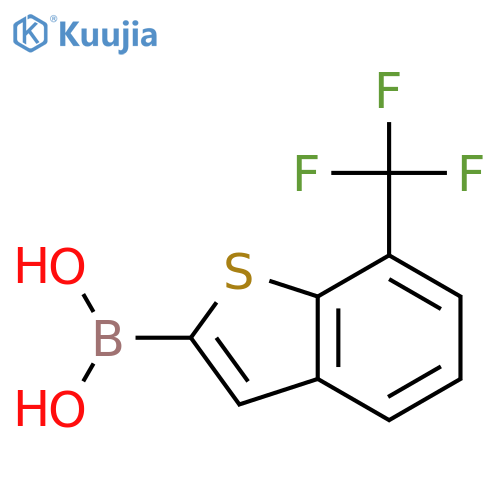 7-(TRIFLUOROMETHYL)BENZO[B]THIEN-2-YL BORONIC ACID structure