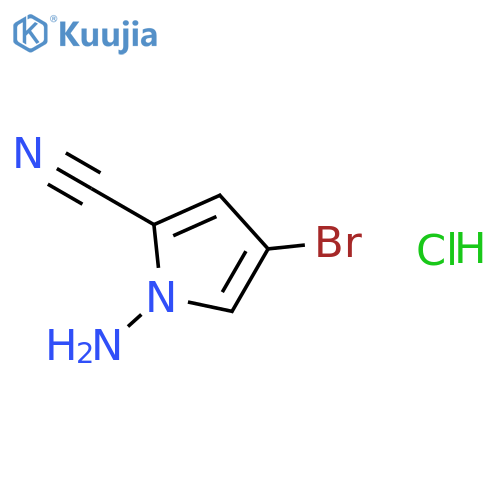 1-Amino-4-bromo-1H-pyrrole-2-carbonitrile hydrochloride structure