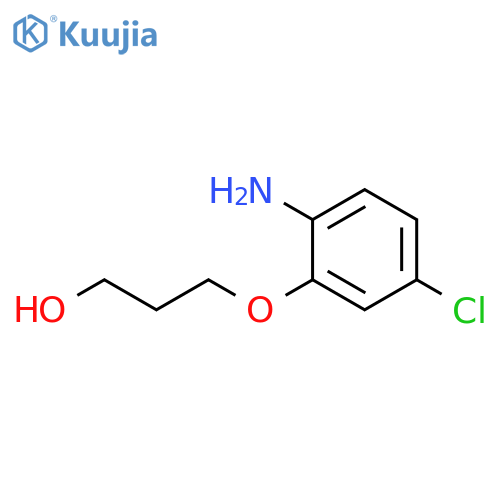 3-(2-amino-5-chlorophenoxy)propan-1-ol structure