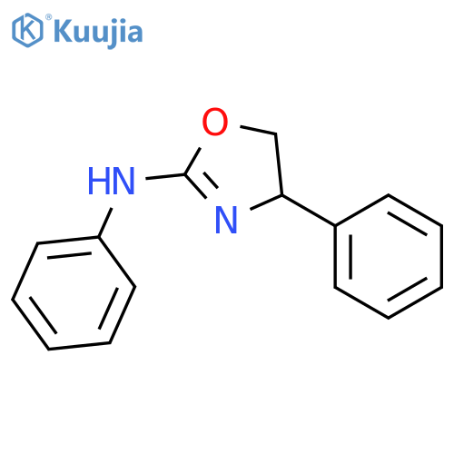 2-Oxazolamine, 4,5-dihydro-N,4-diphenyl- structure