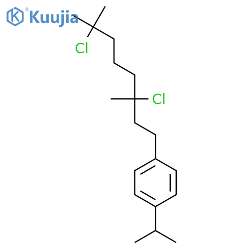 Benzene, 1-(3,7-dichloro-3,7-dimethyloctyl)-4-(1-methylethyl)- structure