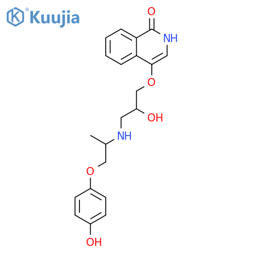 1(2H)-Isoquinolinone,4-[2-hydroxy-3-[[2-(4-hydroxyphenoxy)-1-methylethyl]amino]propoxy]- structure