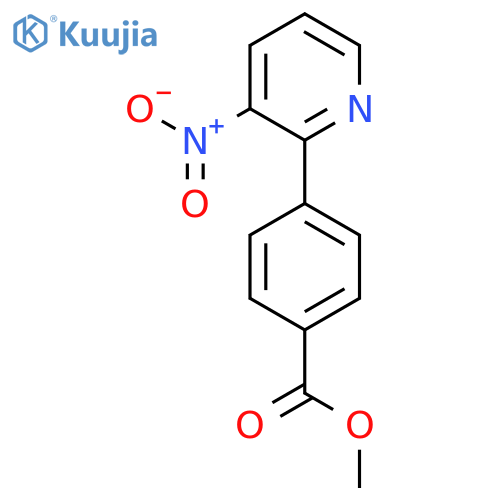 Methyl 4-(3-nitro-2-pyridinyl)benzenecarboxylate structure