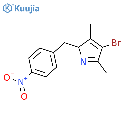 4-Bromo-3,5-dimethyl-2-(4-nitrobenzyl)-2H-pyrrole structure