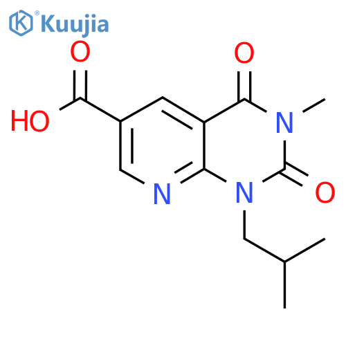 3-Methyl-1-(2-methylpropyl)-2,4-dioxo-1H,2H,3H,4H-pyrido2,3-dpyrimidine-6-carboxylic Acid structure