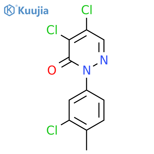 4,5-dichloro-2-(3-chloro-4-methylphenyl)-2,3-dihydropyridazin-3-one structure