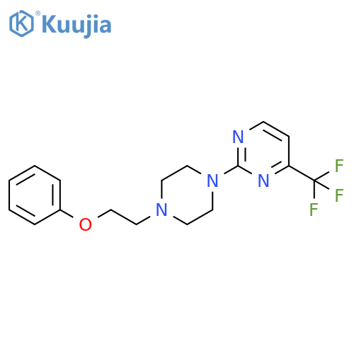 2-4-(2-phenoxyethyl)piperazin-1-yl-4-(trifluoromethyl)pyrimidine structure