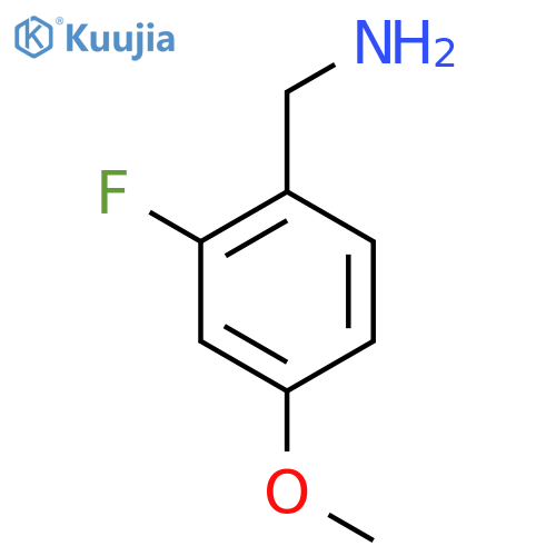 (2-fluoro-4-methoxyphenyl)methanamine structure
