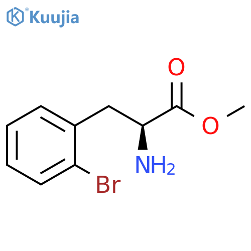 methyl (2S)-2-amino-3-(2-bromophenyl)propanoate structure