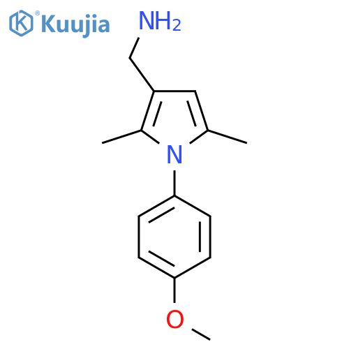 1-(4-methoxyphenyl)-2,5-dimethyl-1H-pyrrol-3-ylmethanamine structure